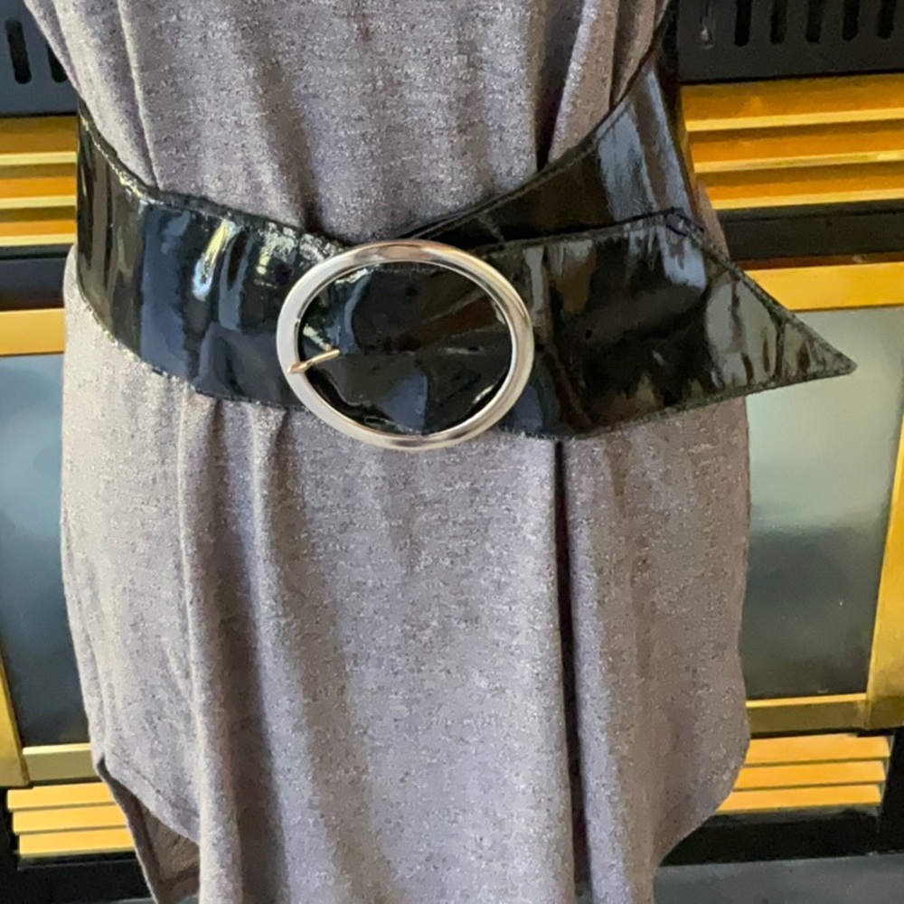 Brave patent leather belt size 30